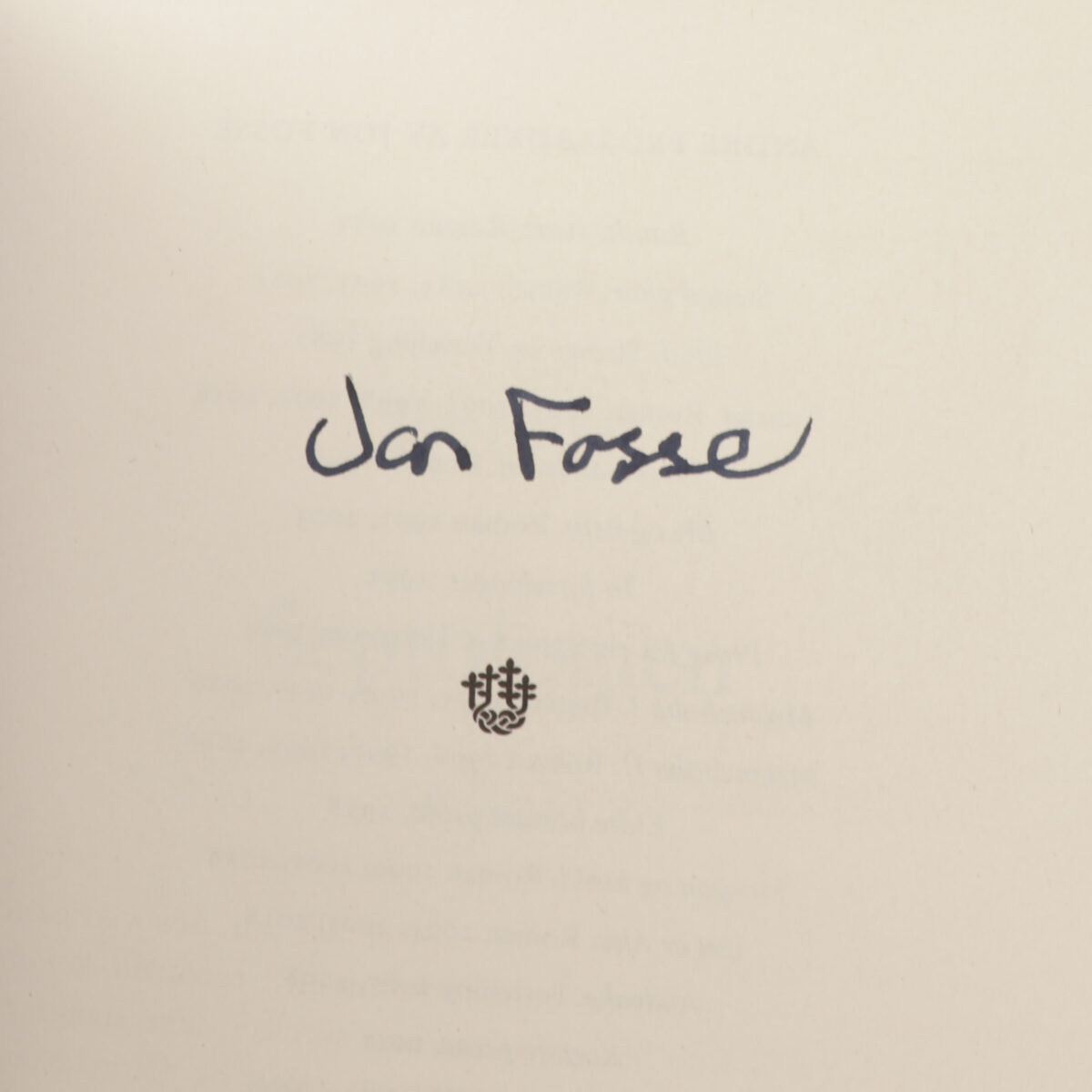 75) JON FOSSE | 7 - Bilde 2