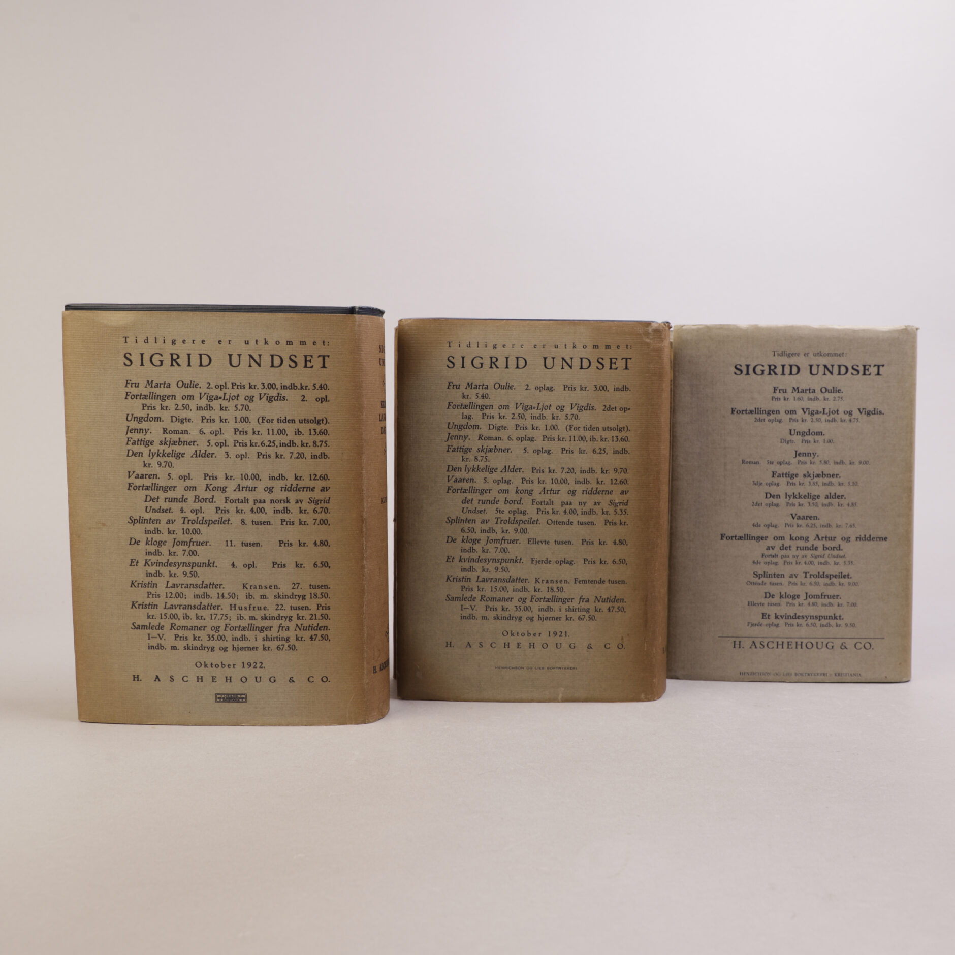 274) SIGRID UNDSET | 2 - Bilde 3