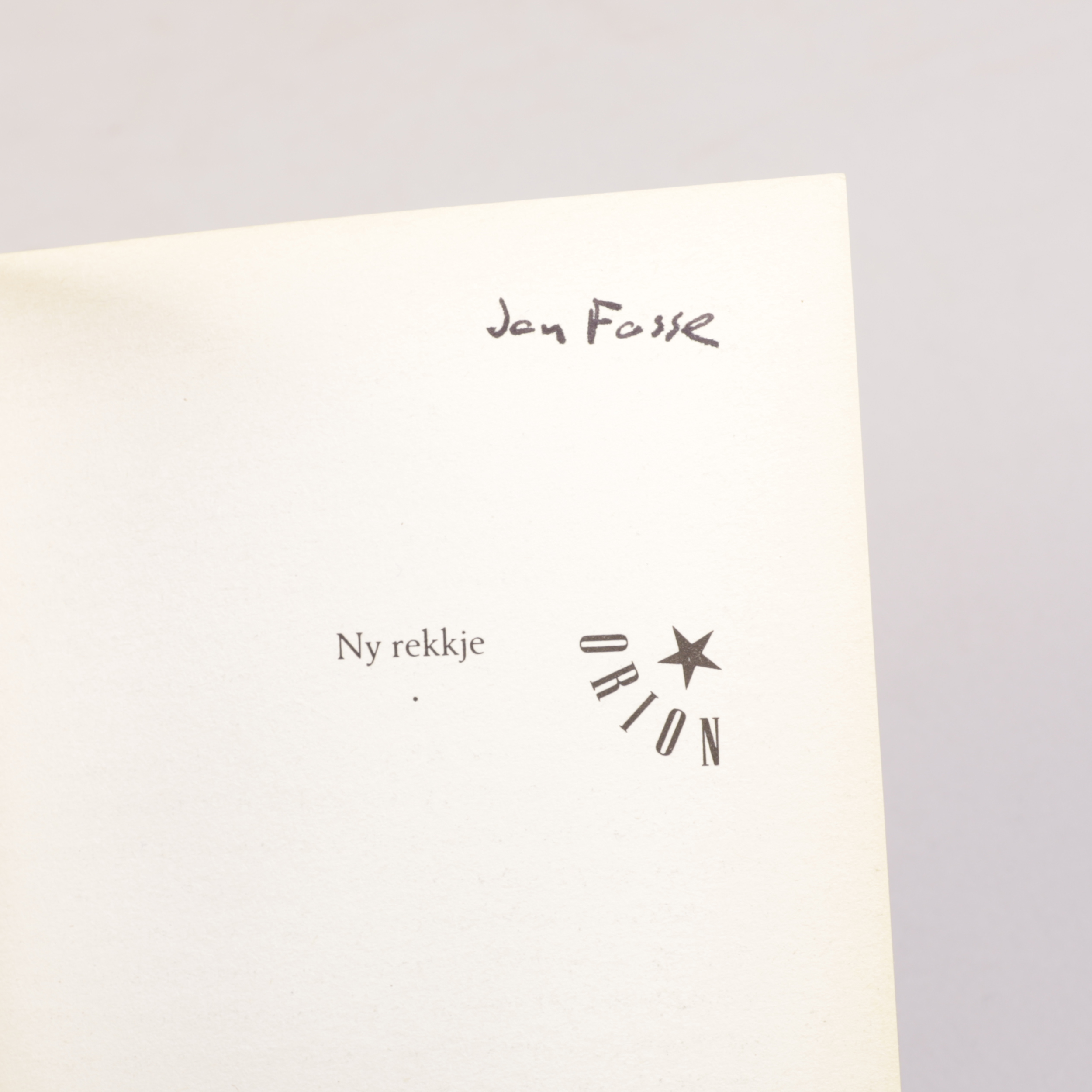 277) JON FOSSE | 2 - Bilde 5